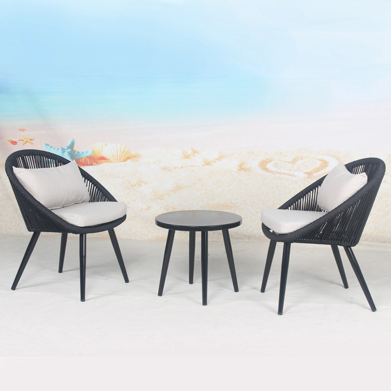 3PCS Balcony Garden Chair and Table Coffee Set Outdoor Furniture