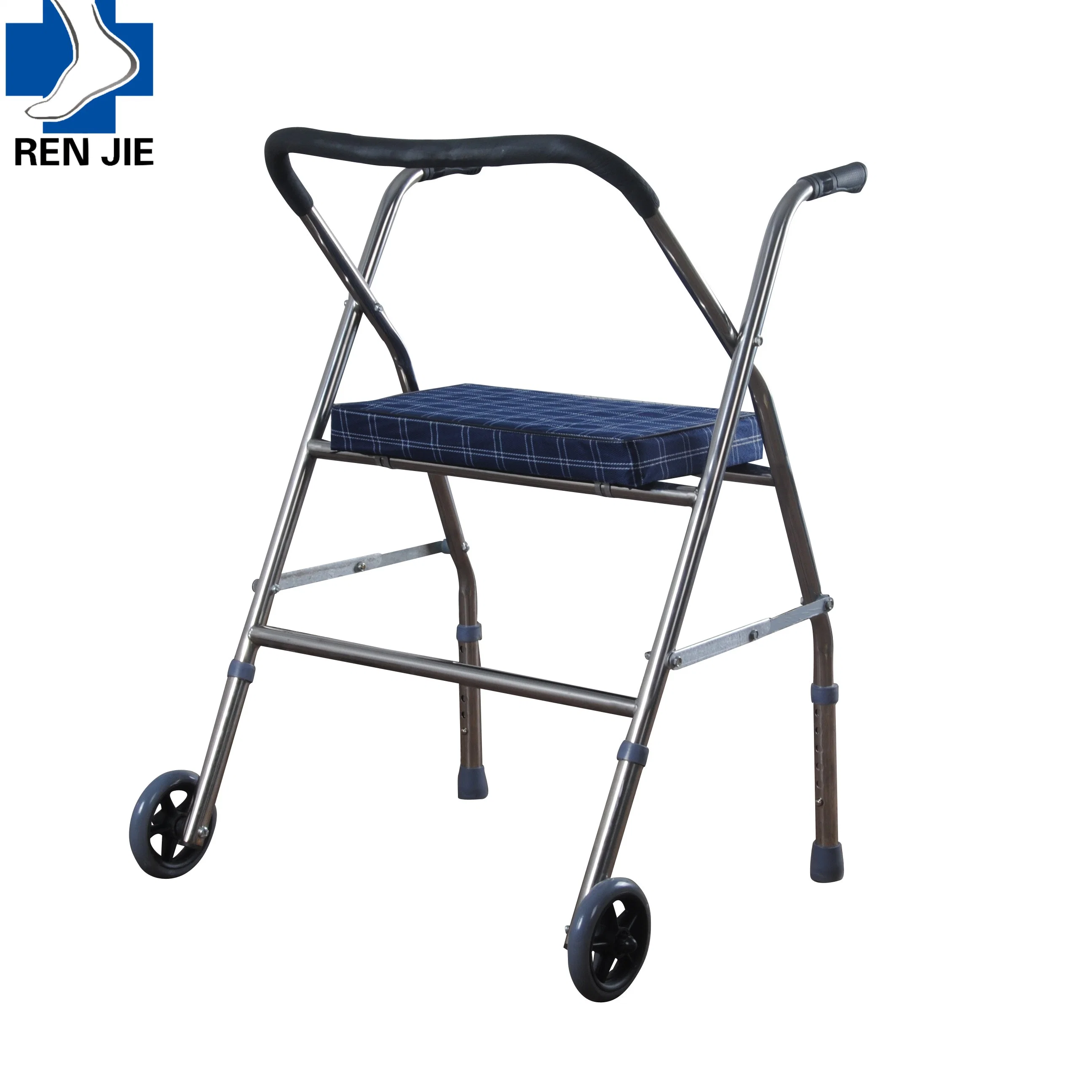 High Quality Aluminum Lightweight Rollator 2 Wheel Walker with Seat for Adults