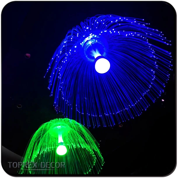 IP67 Waterproof Outdoor Decor Fiber Optical LED Jellyfish Lights