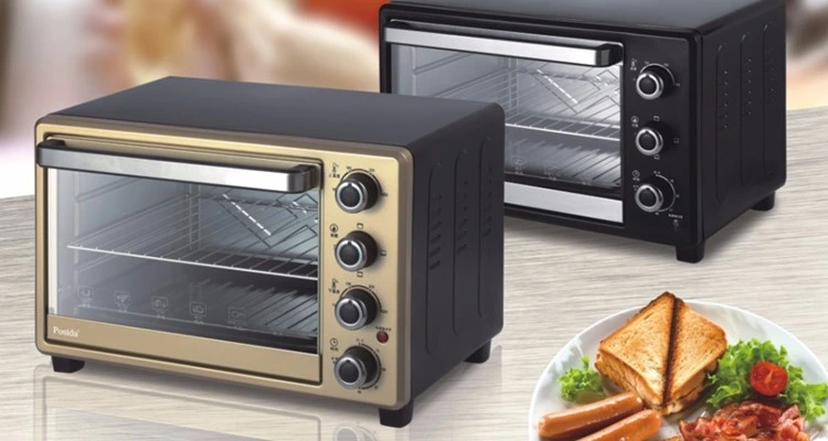 1600W Inicio aparato eléctrico para hornear Pizza tostador de pan tostado, hornos de convección