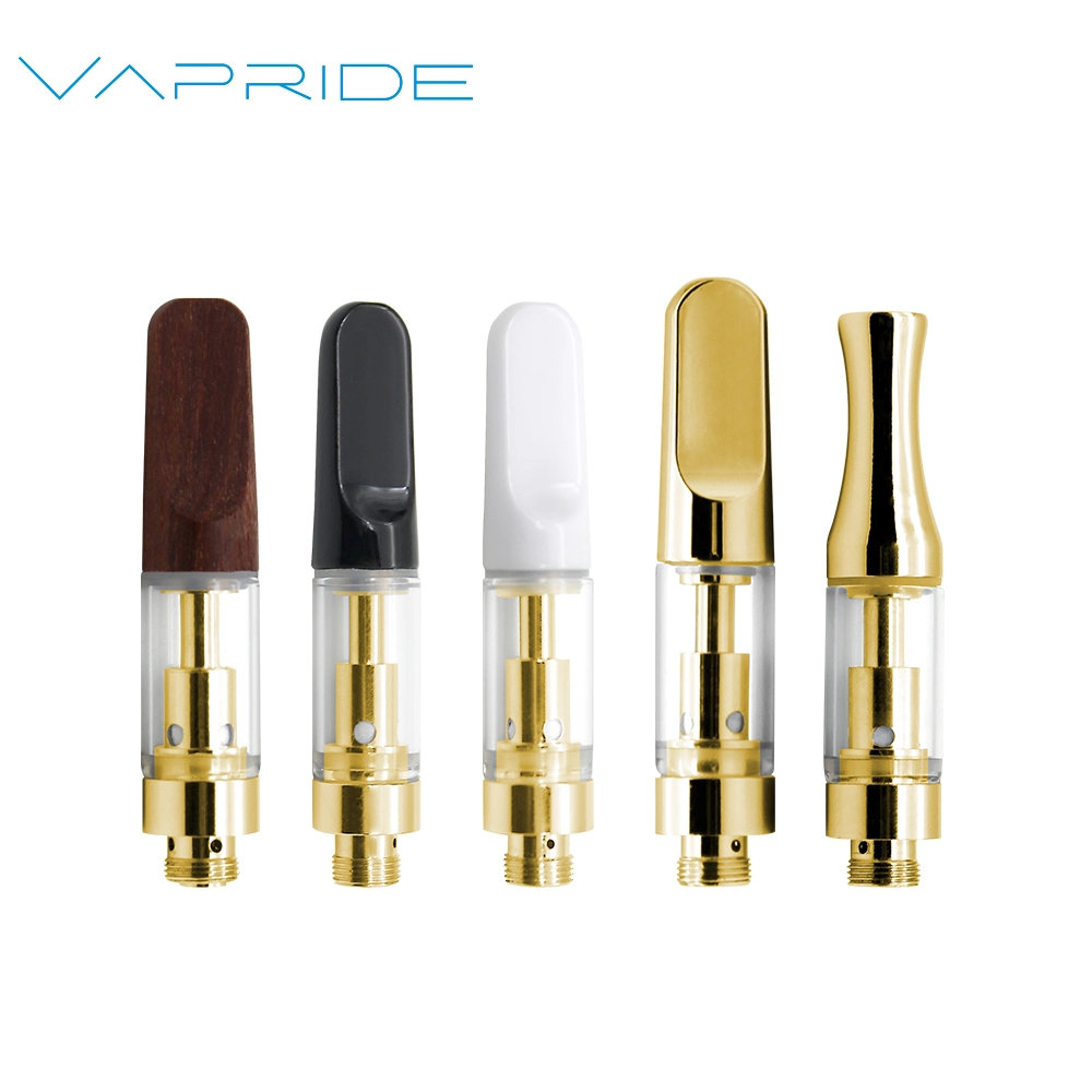 Wholesale/Supplier E Cigarette Vapride Brand Gold Color 0.5ml 510 Thread Cartridge Atomizer