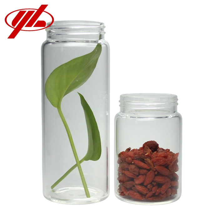 30ml 50ml 70ml 100ml150ml 200ml Clear Screw High Borosilicate Glass Bottle Jar