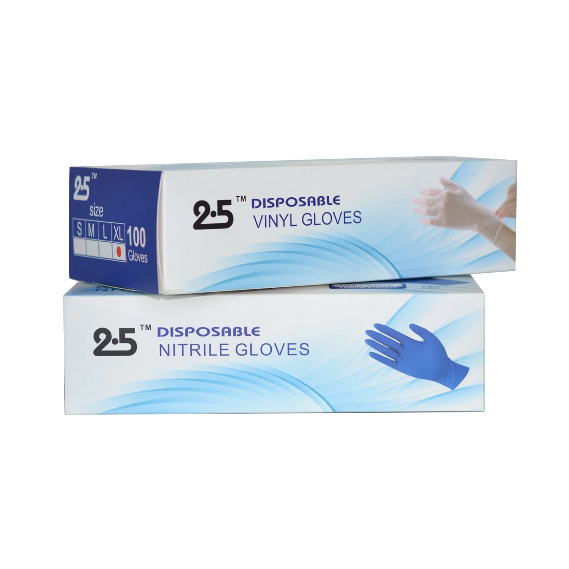 Powder Free Disposable Examination Nitrile/Latex/Vinyl Gloves 100% L/C Sign with Factory Rubber Household Working Gloves