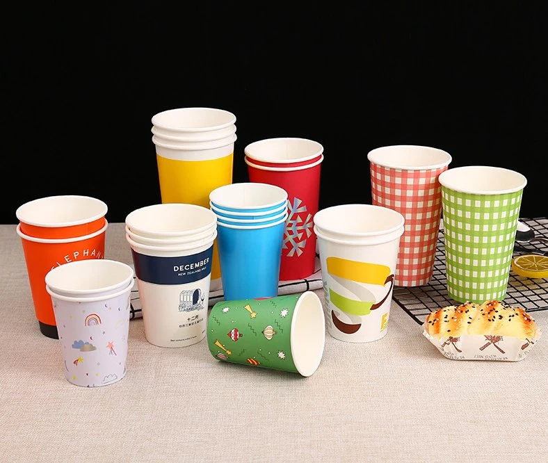 Eco Compostable Biodegradable PLA Bamboo Fiber Coffee Disposable Single Wall Paper Cup