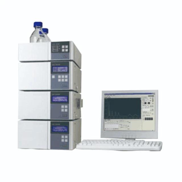 Laboratorio de cromatografía líquida de alto rendimiento HPLC con detector UV para el análisis de alimentos