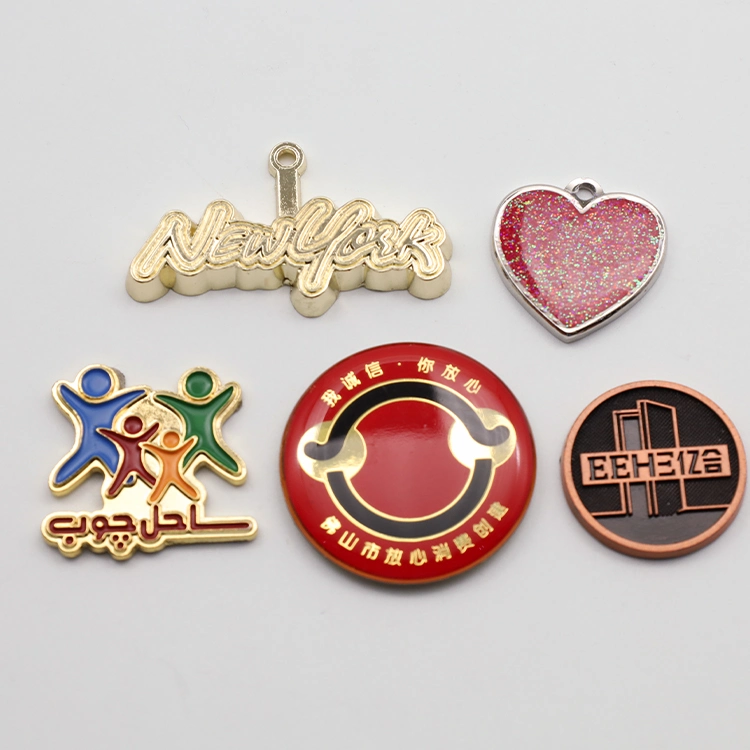 OEM Promotional Logo Medallion Medal Anime Badge Pendant Keychain Fob Metal Art Craft Emblem Memento Coin