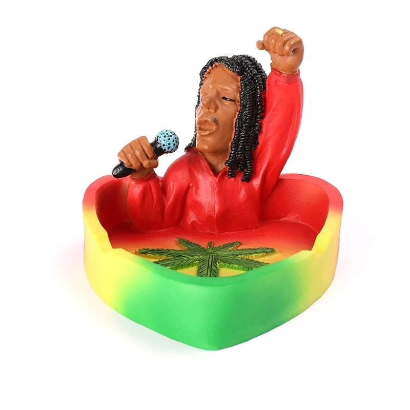 Jiju 405s New Design Man Hot Sale Smoking Cartoon Resin Ashtray