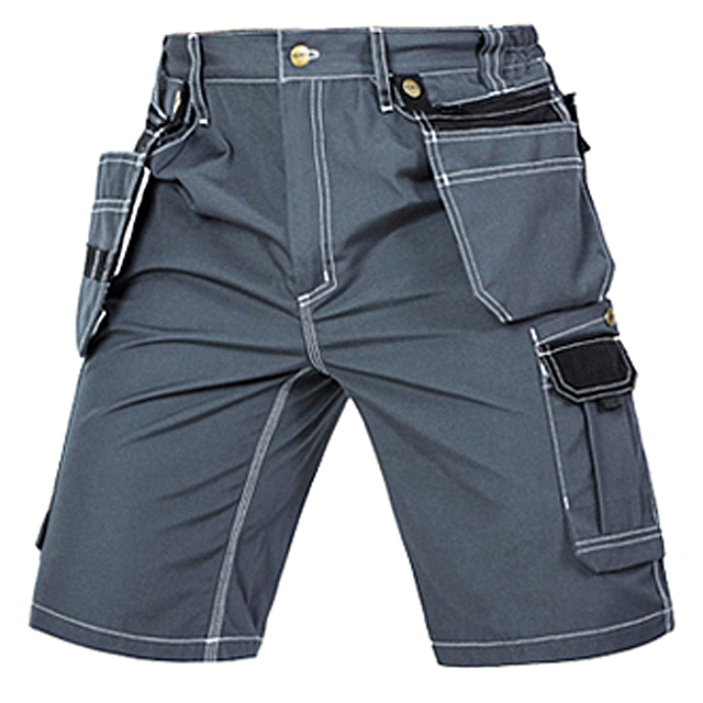 Multi Pocket Men Work Shorts Summer Cotton Cargo Shorts Men&prime; S Loose Working Pants