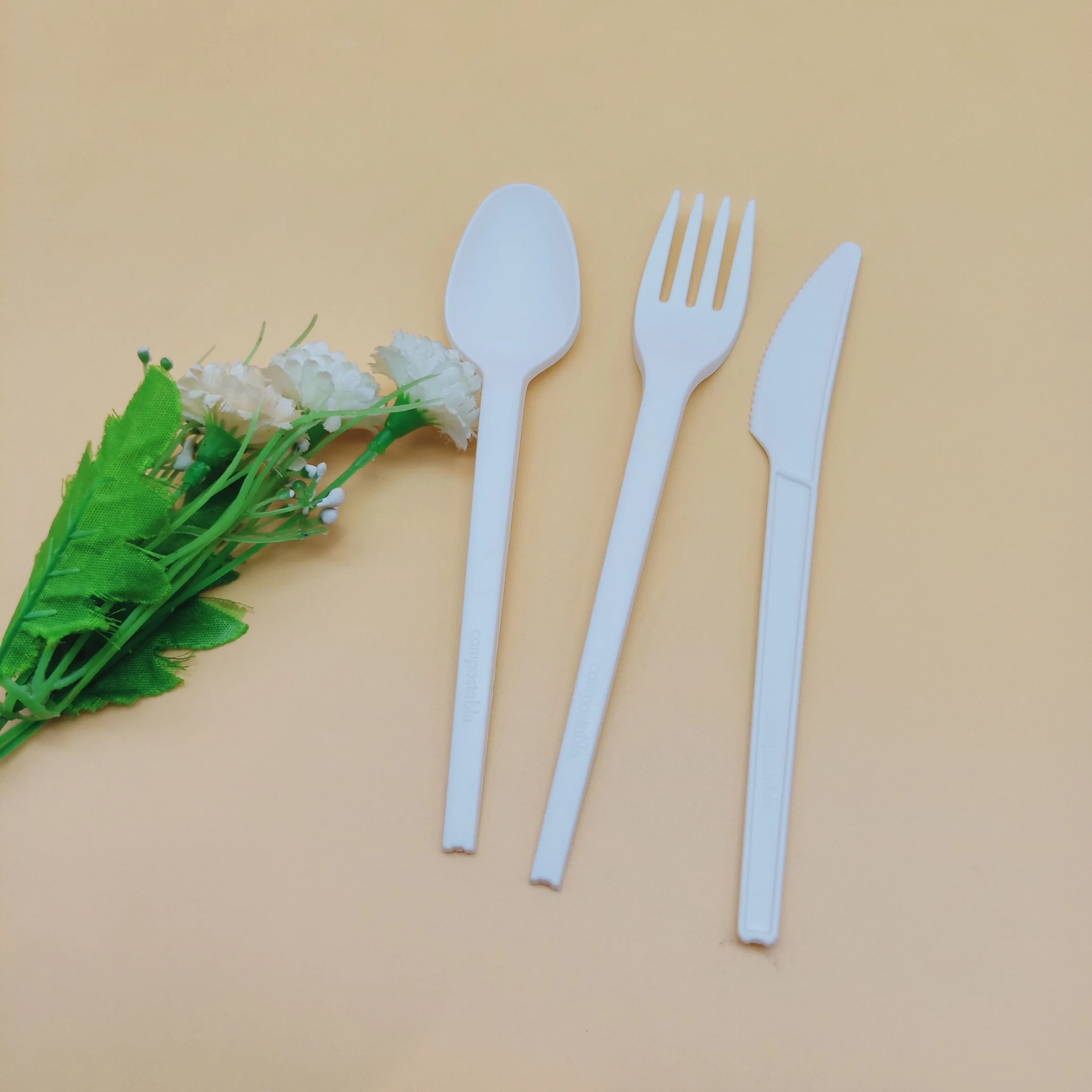 Composable Cheap PLA Cutlery Spoon Fork and Knives