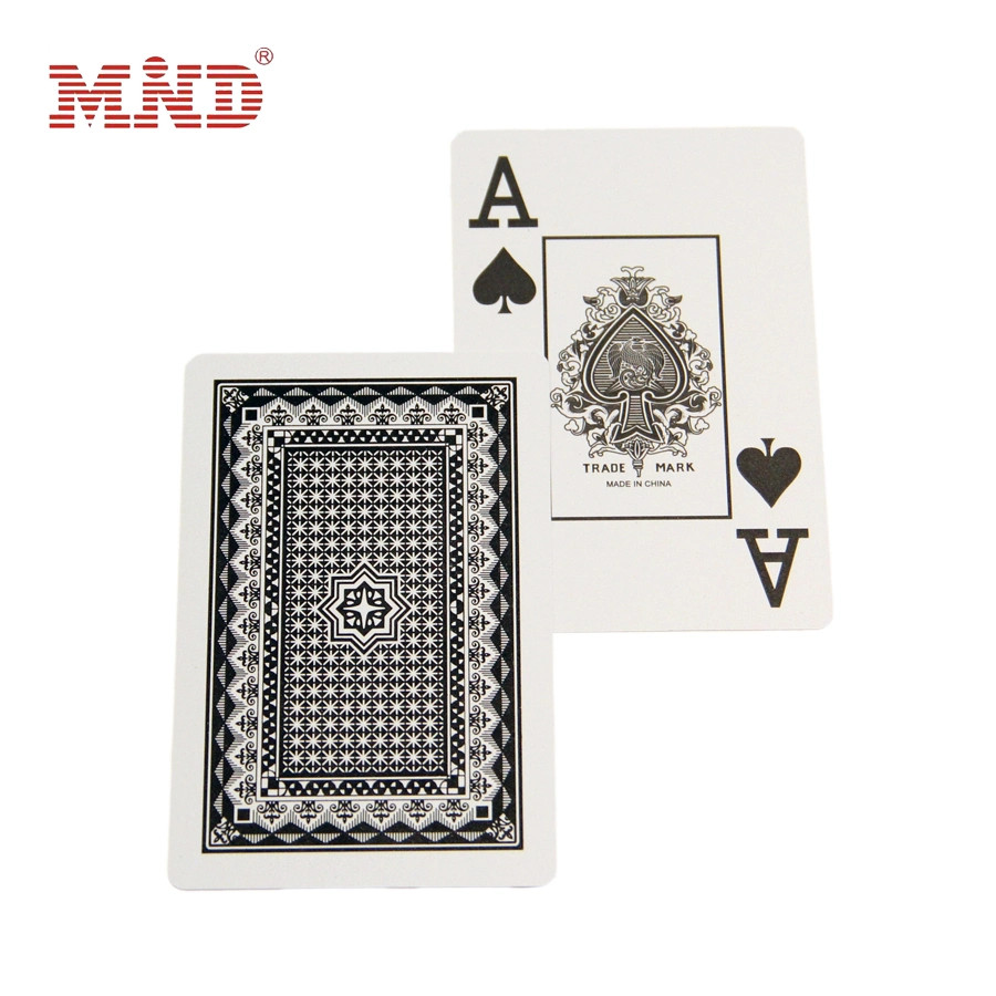 PVC personnalisé Impression de cartes à jouer en plastique de poker pour adultes