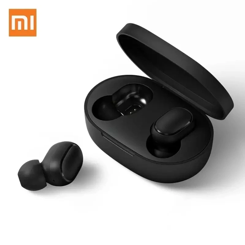 Xiao Mi Aridots Ohrhörer True Wireless Bluetooth-Kopfhörer Stereo QC Ohrhörer Bass Sound Kopfhörer Headset mit Mikrofon-Ladetasche