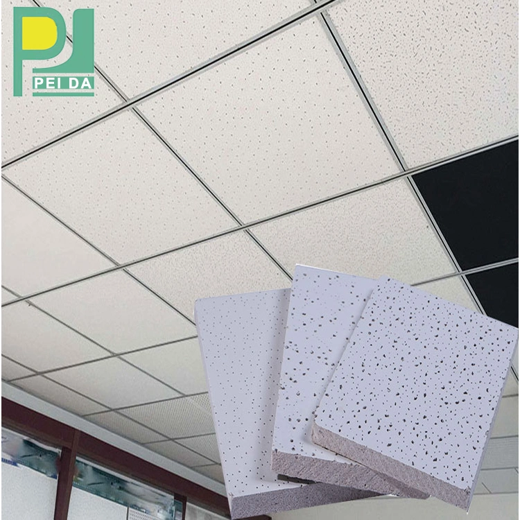 China Lightweight Decorative Building Materials 600X600 Mineral Fiber Ceiling