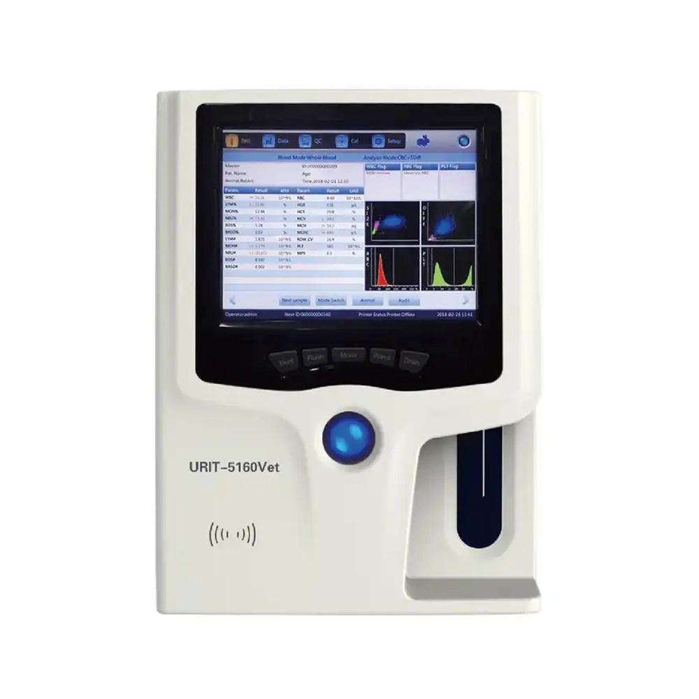 Urit-5160 Clinical Analytical Instruments Automatic 5 Part Veterinary Hematology Analyzer for Bird and Dog