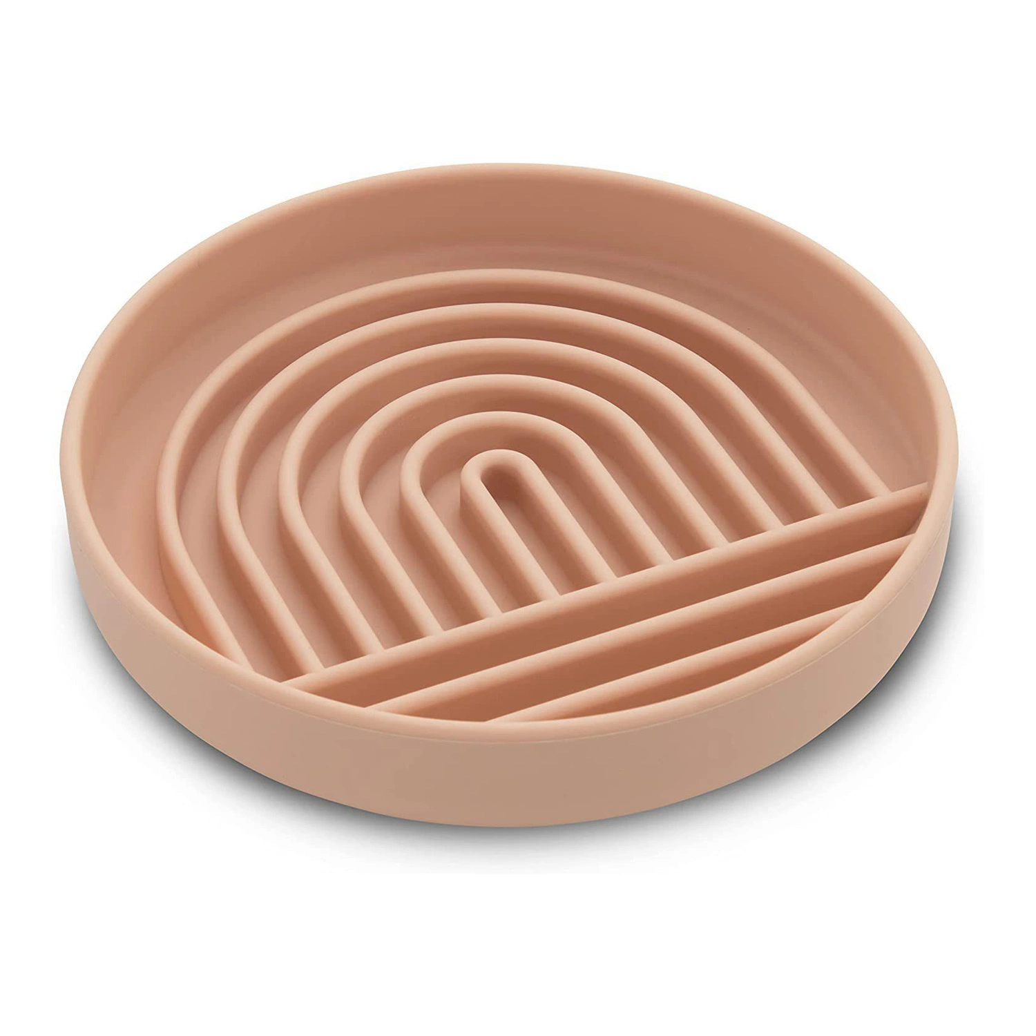 Cuba de silicone Slow Food Dog Bowl Choke Prevention Cat Bowl