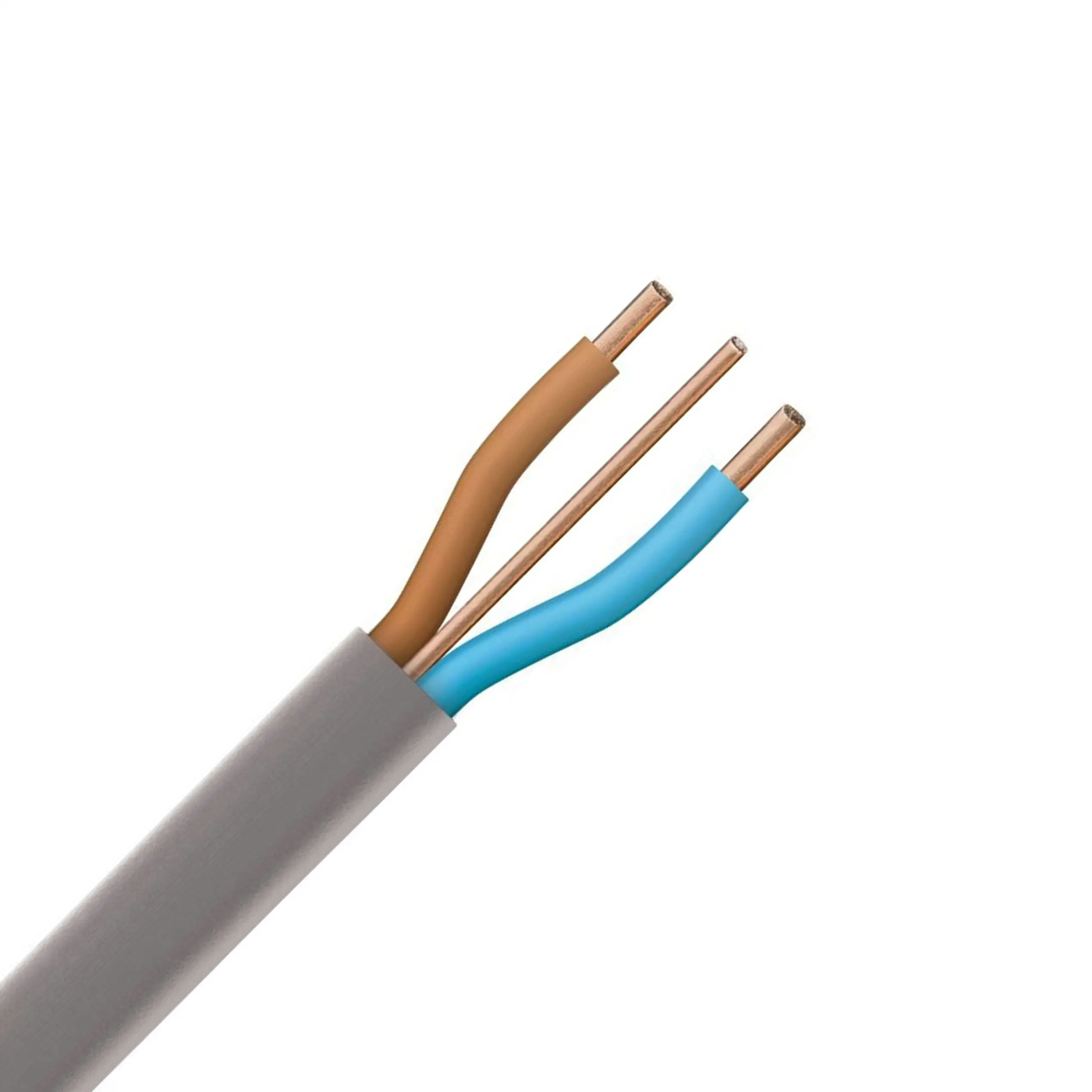 Плоские парные и массы 6242y-кабеля согласно спецификации серого цвета