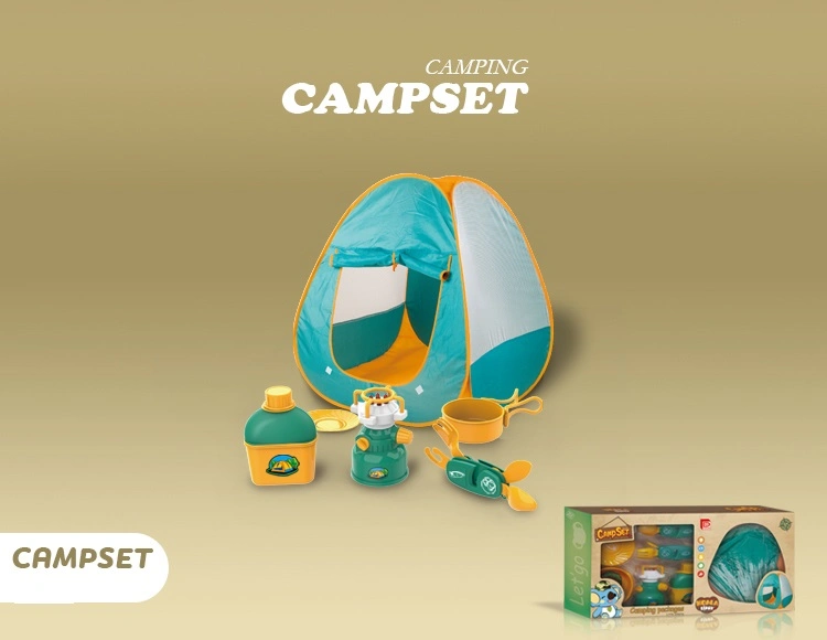 Дети уличные палатки установить притворяться играть с игрушечными детьми Игрушки Adventure Camping