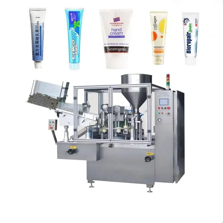 Cosmetic Soft Face Cream Tube Filling and Sealing Machine