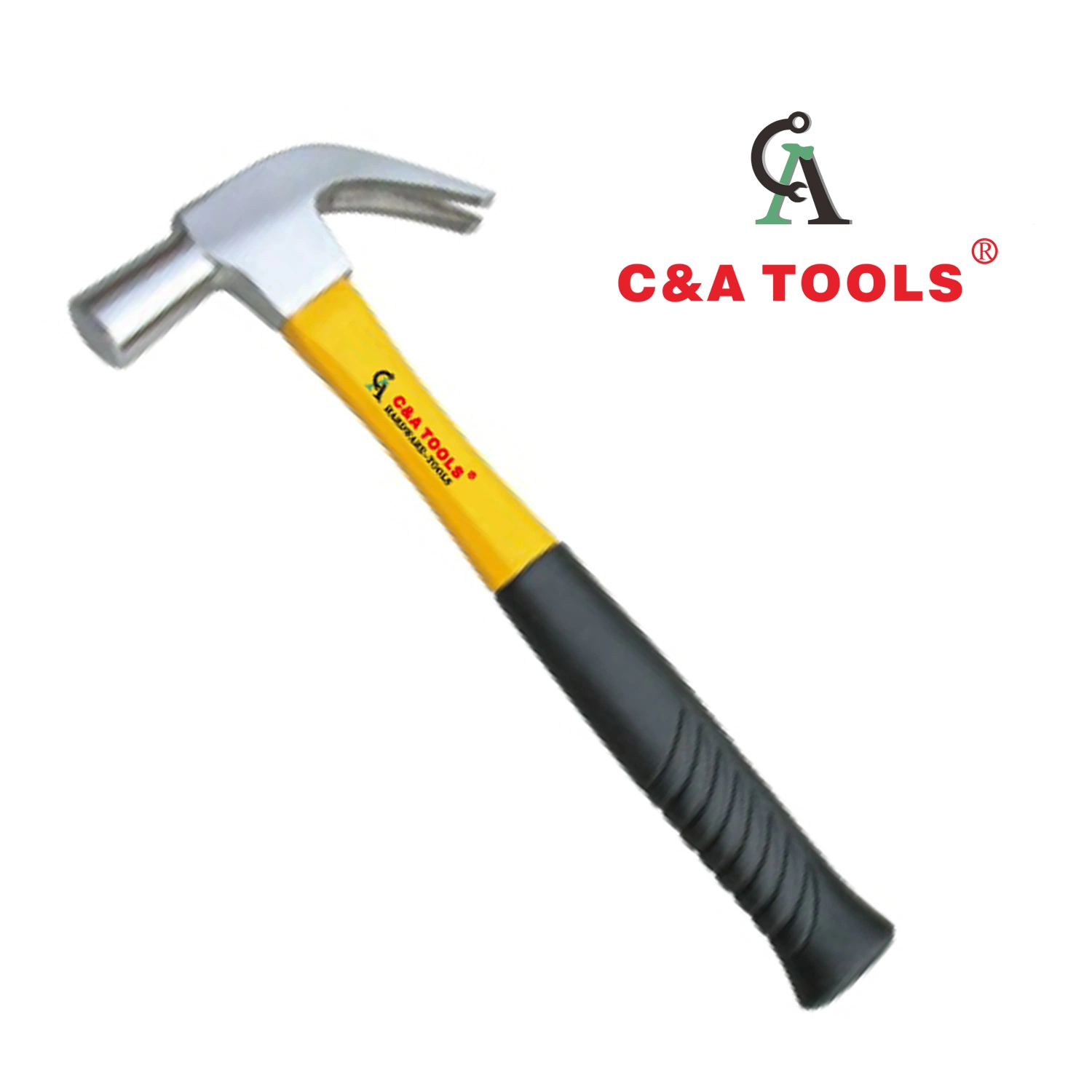 British Type Claw Hammer with Fiberglass Handle