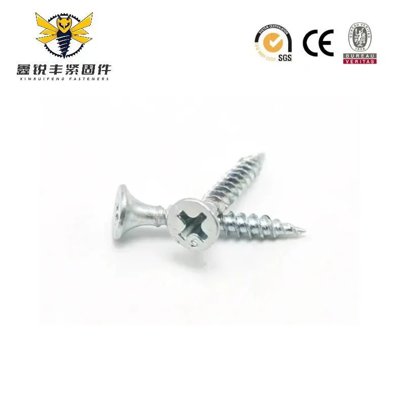 White Galvanized Bugle Head Philip Drive Fine or Coarse Thread for Gypsum Board Use Drywall Screw