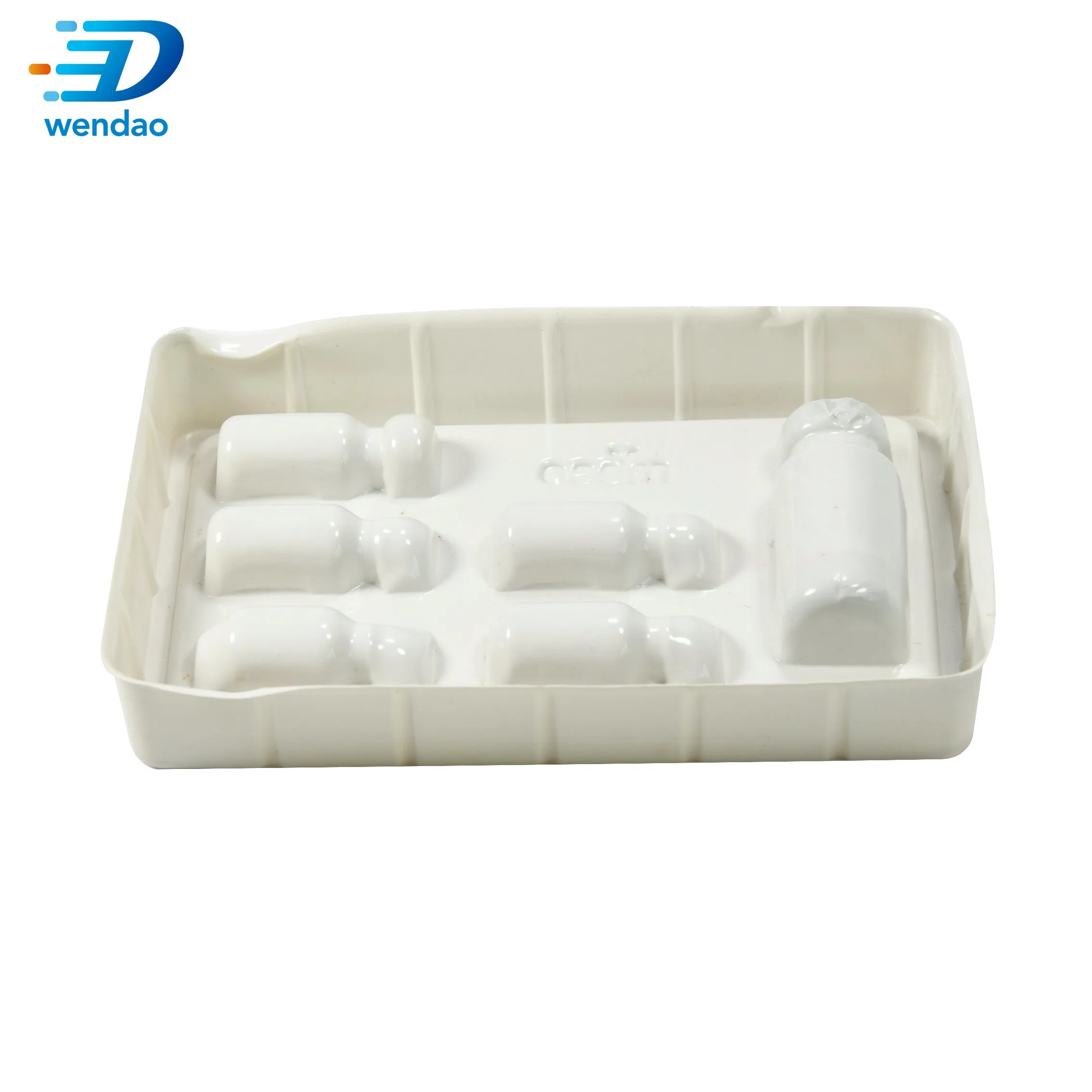 Custom White Transparent Color Blister Plastic 2ml 3ml 5ml 10ml Vial Packaging Tray