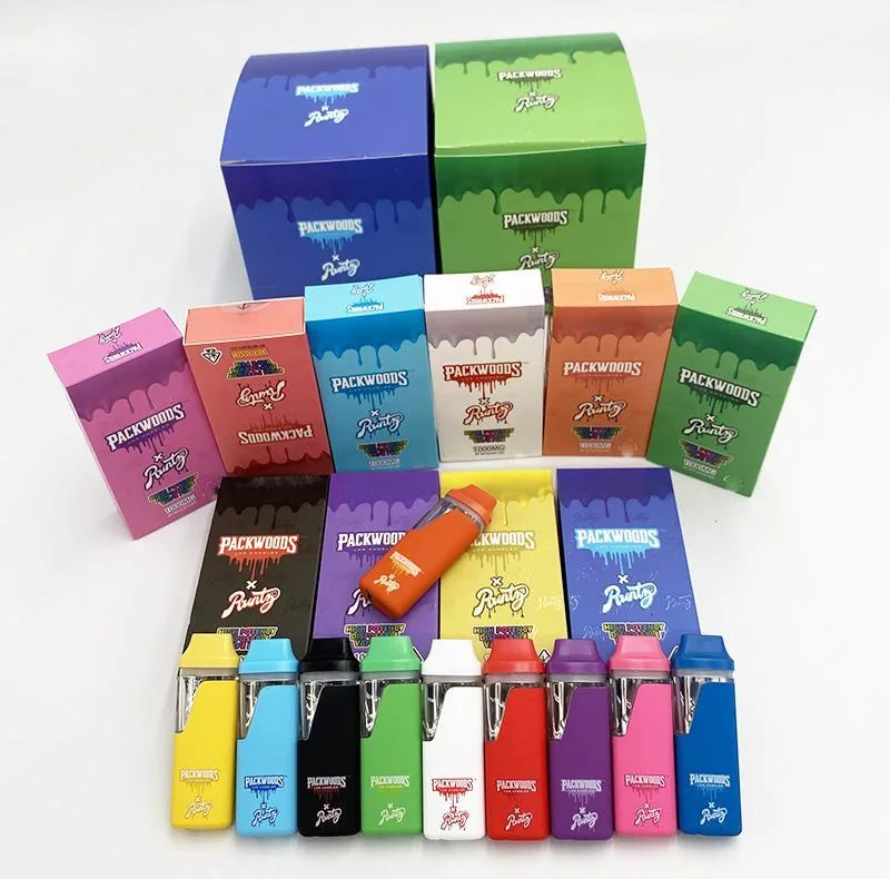 New Runtz X Packwoods Disposable/Chargeable Vape Pens vapes Rechargeable Battery 1ml 2ml Vaporizer with New Packing Box