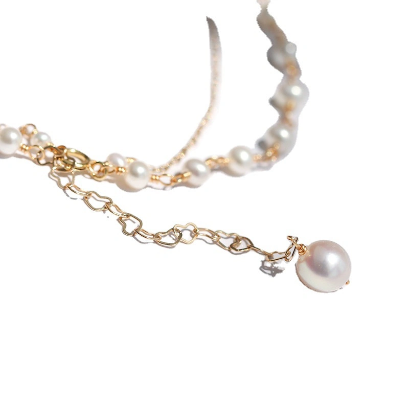 Fashion Simple Double Layer Pearl Necklace Jewelry