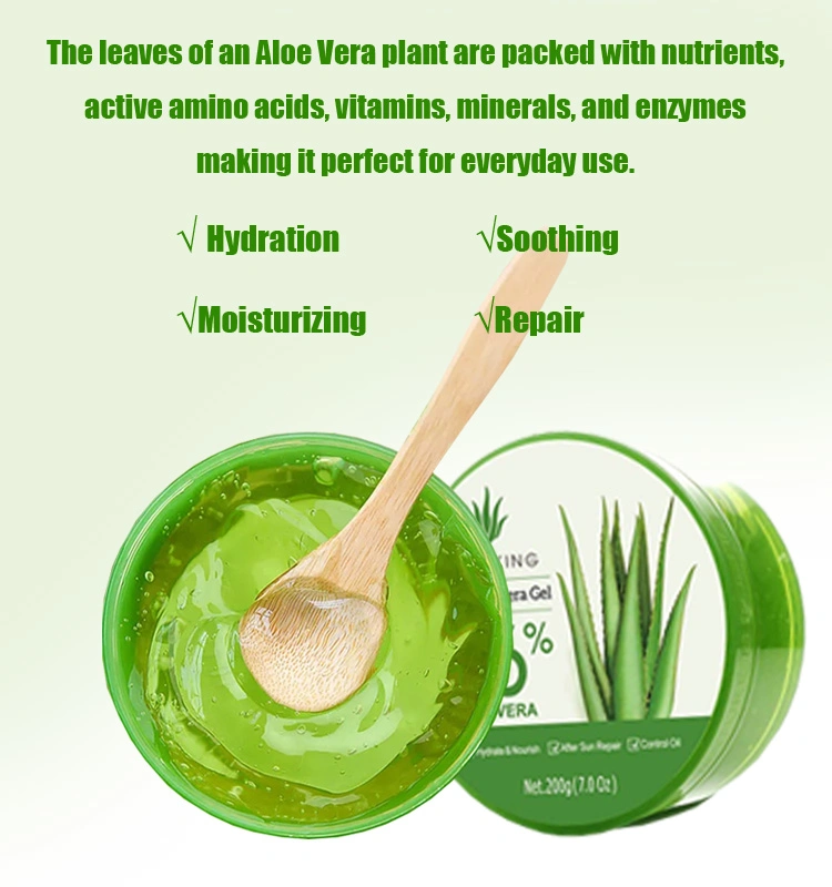 Factory Price Skin Care Natural Skin Soothing Aloe Vera Gel for Face