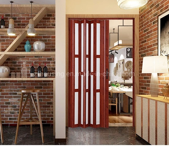 Invisible Outdoor or Interior Balcony Folding Sliding PVC Door Zf-Aw-058