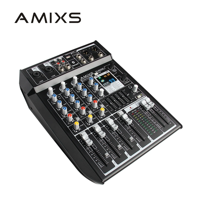 Amxis T6 de canal 6 Mezclador de audio