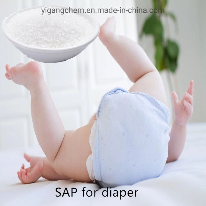 Polymère super absorbant SAP à haute capacité d'absorption pour couches pour bébés