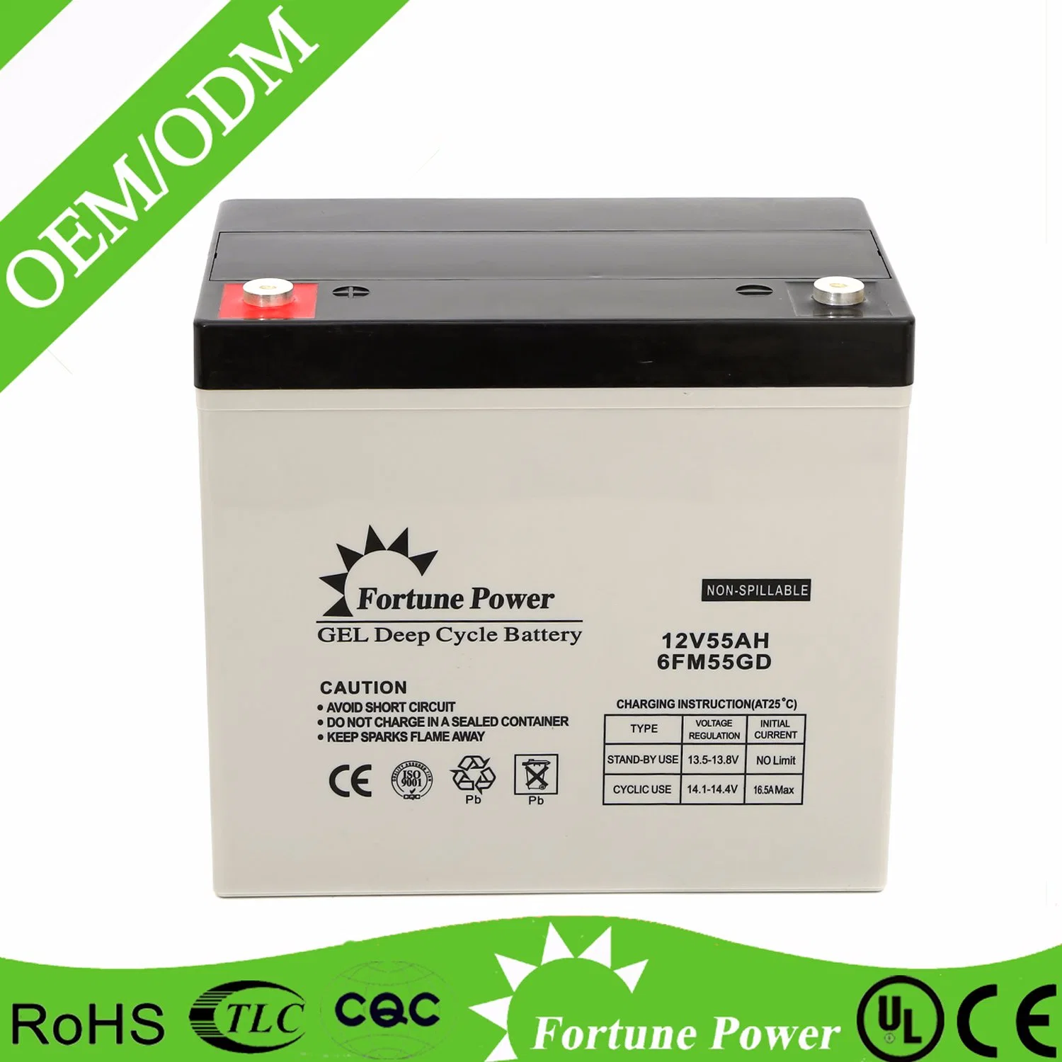 Solar Battery 12V55ah AGM Storage High Performance Rechargeable Lead Acid Battery for Electric Bike/Scooter