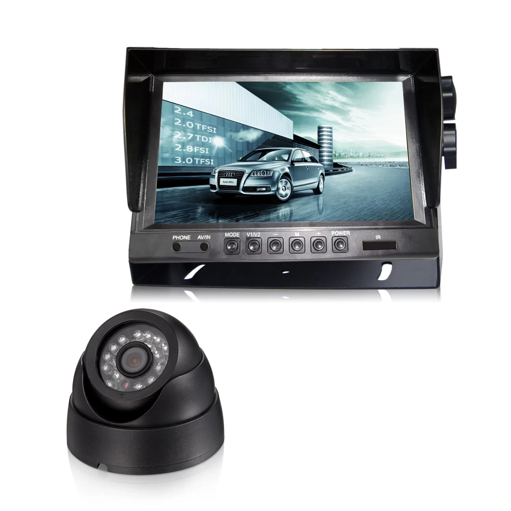 9-Inch Digital LCD Monitor and Rear View Camera for School Bus Freight Hgvs Truck Safety Vision