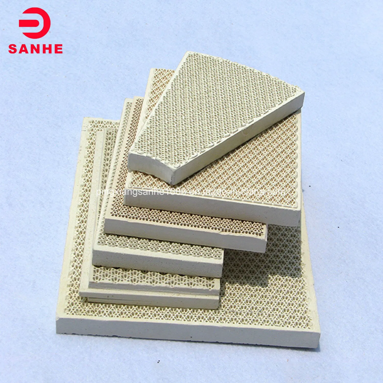 Infrared Honeycomb Ceramic Burner Sheet/Burning Plate for Barbecue 132X92X13mm