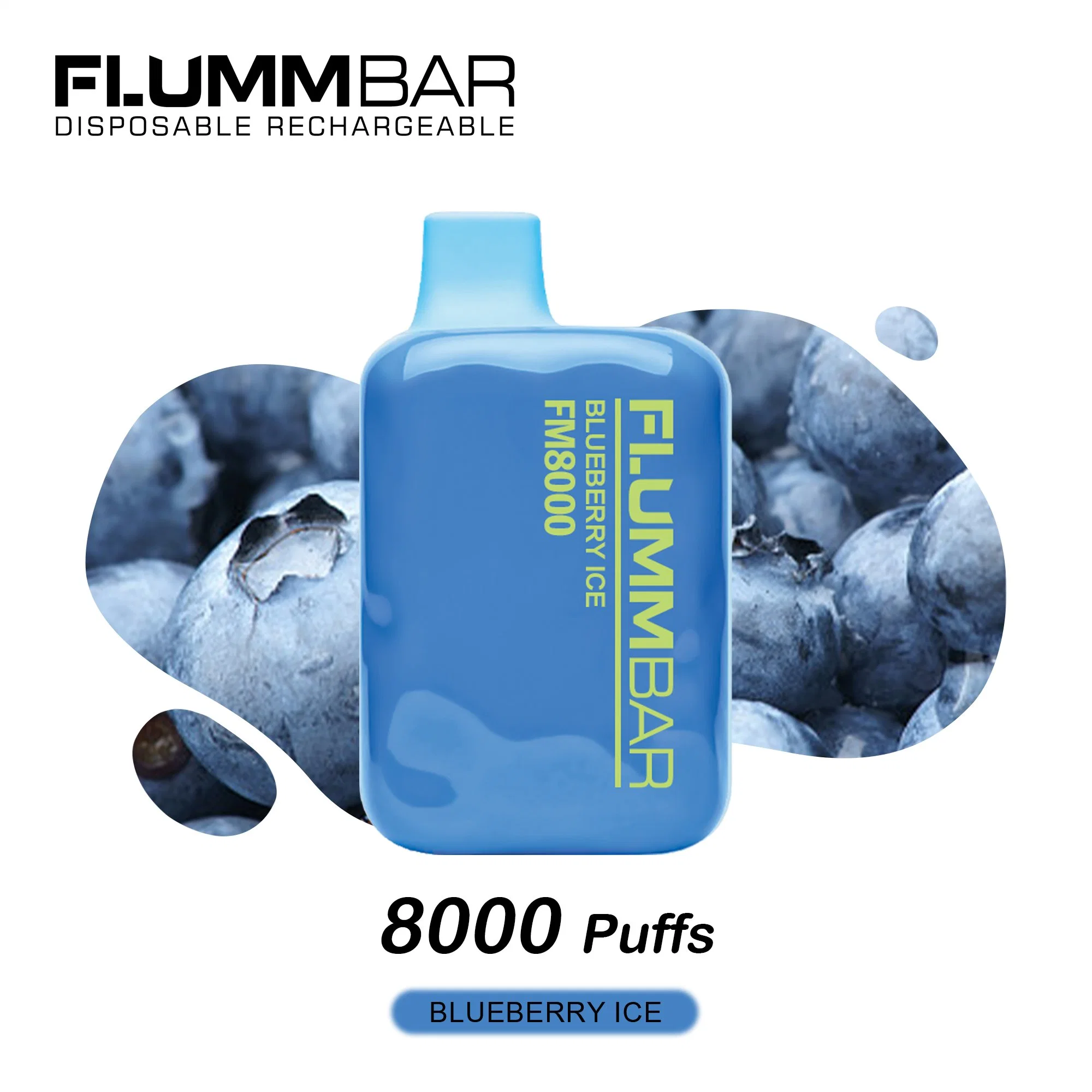Nuevo diseño Flumm Bar 8000 Puffs 650mAh sabores recargables de frutas VAPE lápiz desechable Vapes Bang XXL E Cigarette Precio de fábrica