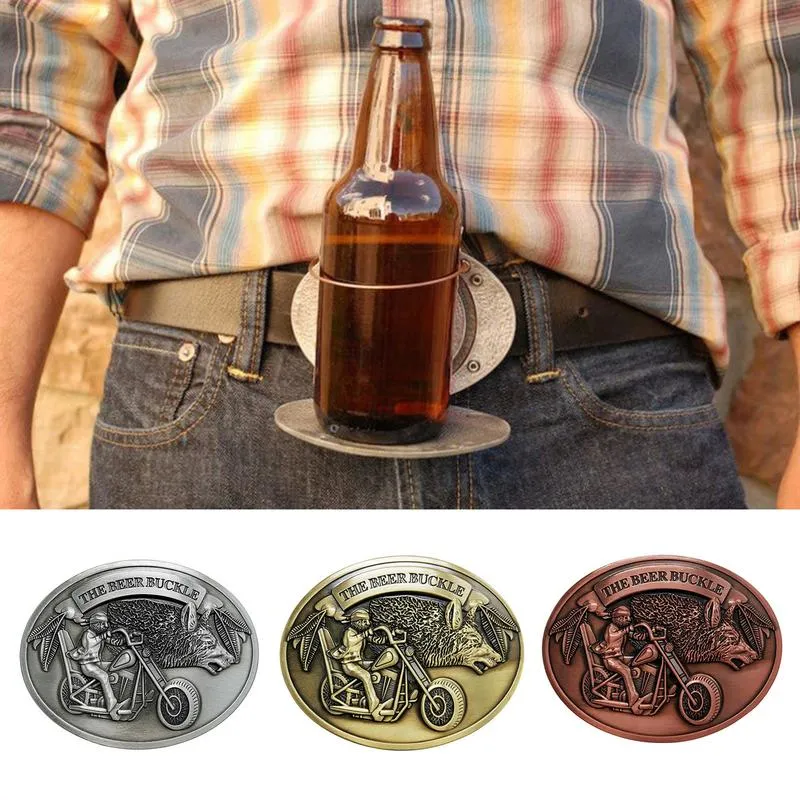 Novo Metal Personalizados da caixa de travamento do cinto Piscina Camping beber vinho piquenique pode titular de cerveja Cowboy portátil caixa de travamento de cinto de segurança