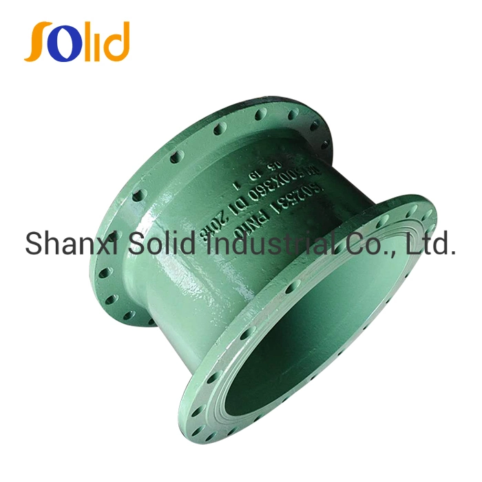 ISO2531/En545/En598 Ductile Iron Pipe Fitting with Epoxy Green Fbe Coating