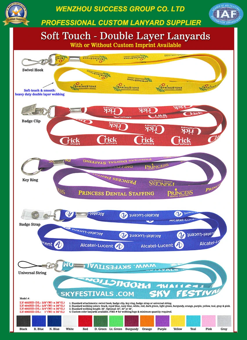 Professional Manufacturer of Eco-Friendly Heat Transfer Printing Lanyard