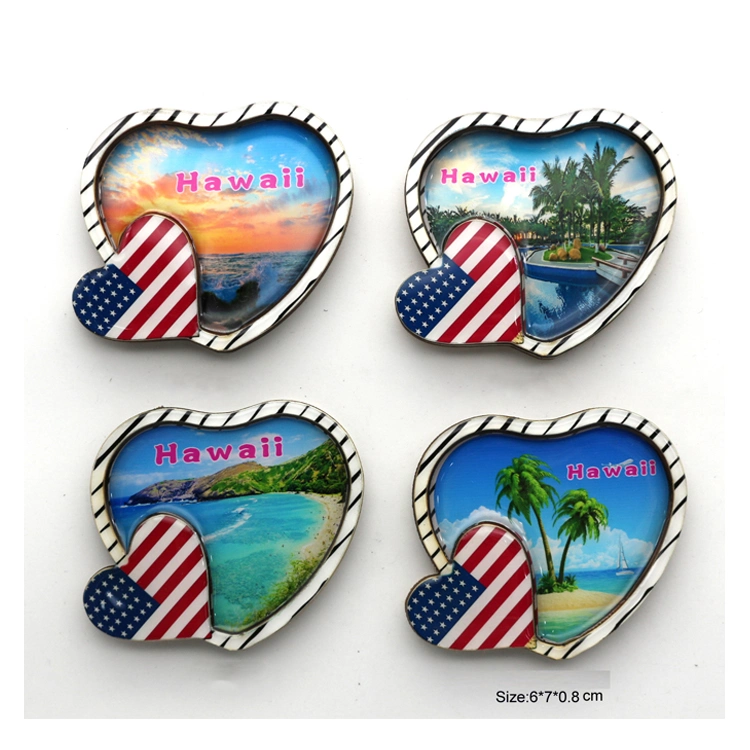 Wholesale/Supplier Wood Beach Design Hawaii Hula Girl Souvenir Fridge Magnet