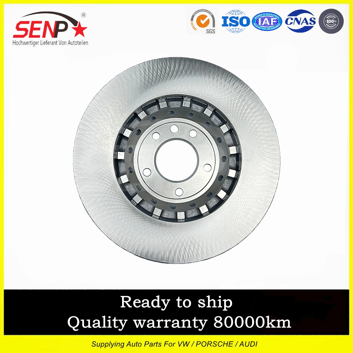 OEM 958 351 404 50 Senp High quality/High cost performance  Auto Parts Brake System Front Brake Disc/Right 390mm for Porsche Cayenne 11-18 95835140450