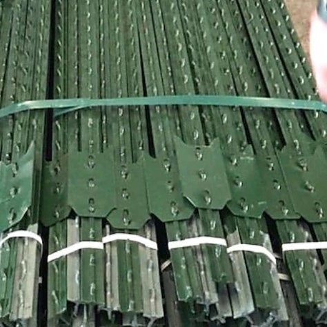 1.33lb/FT, Wholesale/Supplier Green Metal USA Farm Studded Steel T Fence Posts