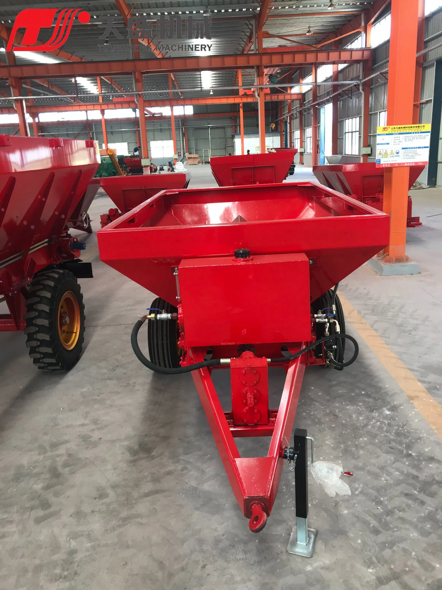 Multi-Function GS Certification Approved Agricultural Machinery Automatic Fertilizer Spreader for 30-60HP Tractor