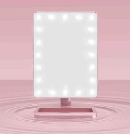 LED Lights Table Stand Bathroom Decorative Beauty Makeup Mirror