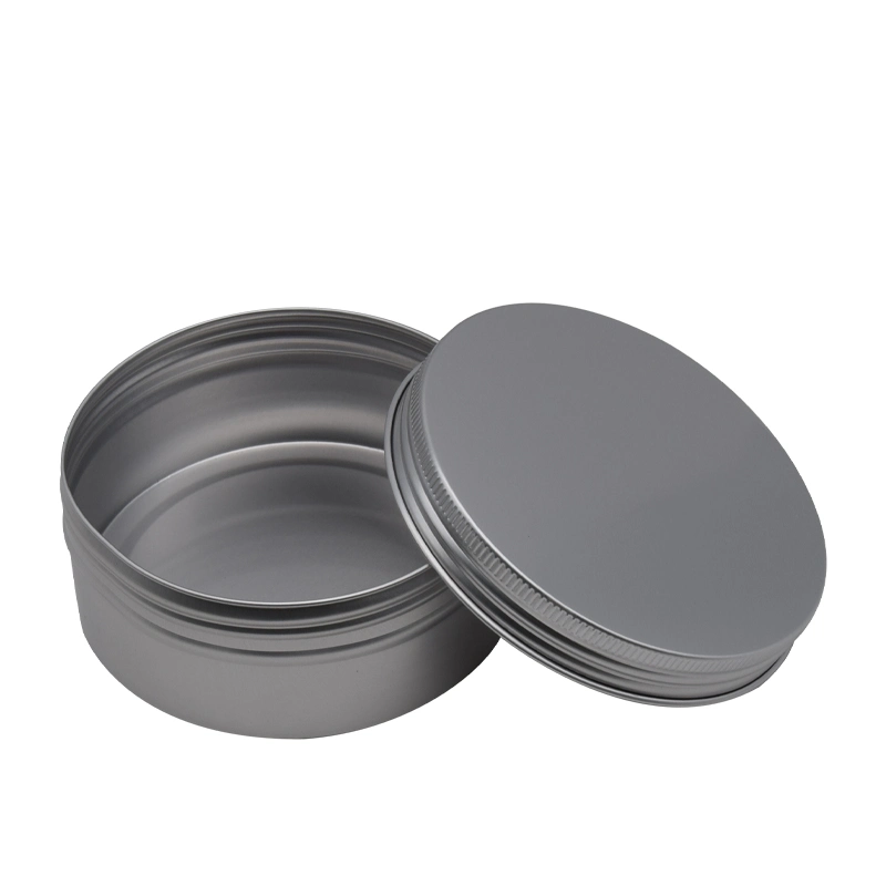 120g Spiral Aluminum Box Cosmetic Packaging Cream Hand Wax Skin Care Cream Metal Packaging Box Round