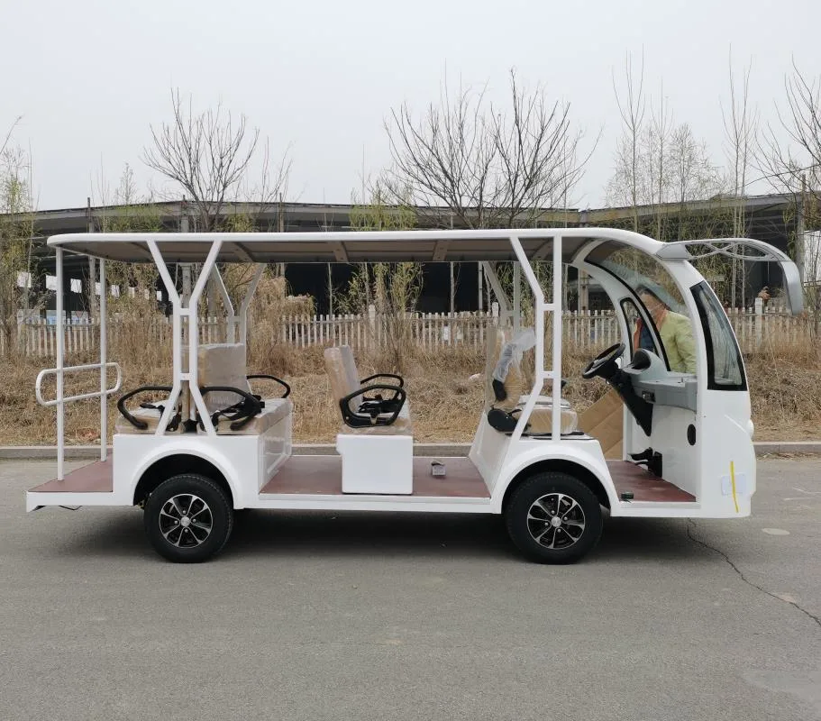 CE-approuvé 72 V 7,5 kw châssis à faible vitesse de bus touristique de qualité stable avec la CE