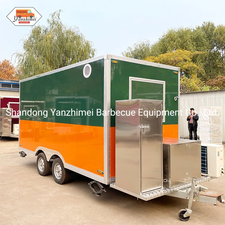 Mini Foodtruck Camping Trailer Catering Hot Dog Food Cart Mobile Food Truck Voll Ausgestattete Küche