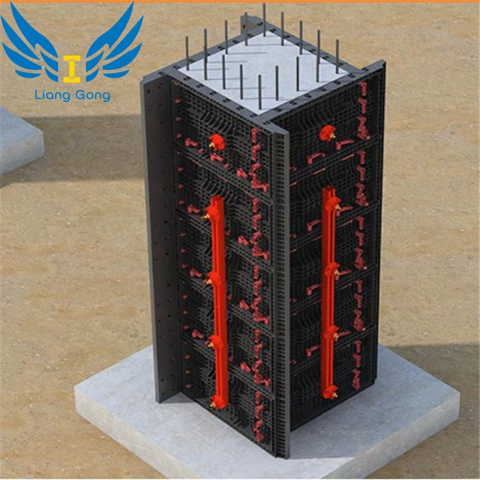 China Hot Sale Reusable Adjustable Concrete ABS Plastic Column Formwork for Building Construction Popular in Indonesia