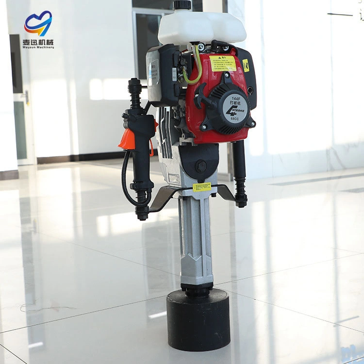 2023 New Hot Sale 55 mm 75 mm 100 mm 150 mm Pile Driver Handheld Gasoline Powered Pile Driver