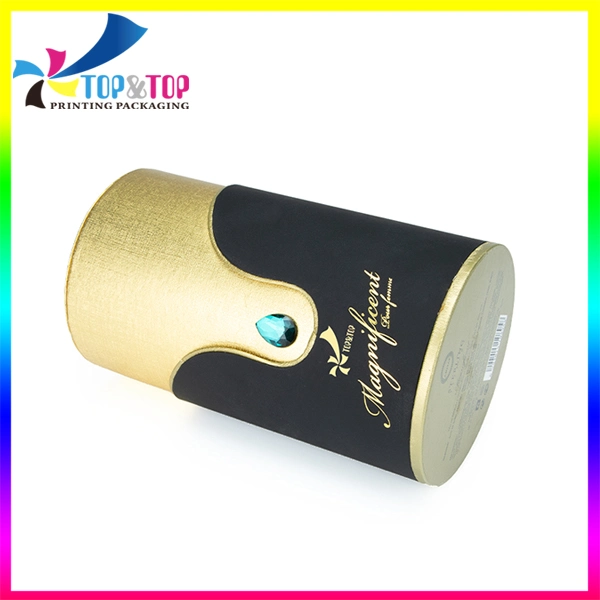 Custom Arabic Style Round Rigid Cardboard Paper Box for Cosmetic Lotion Packaging