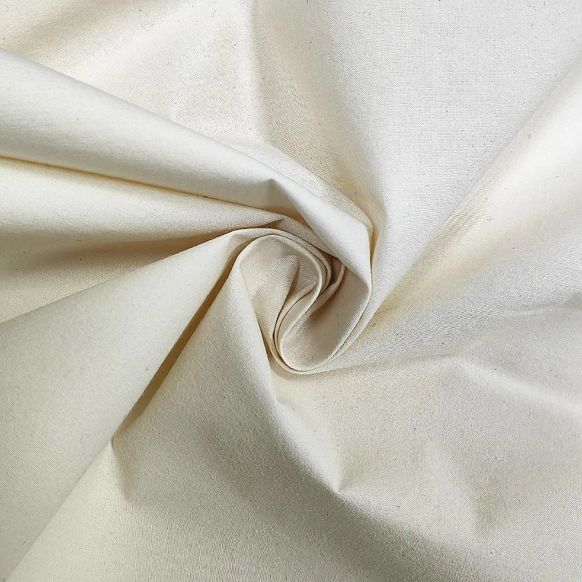 Dyeable Cotton Greige Loomstate Twill Satin Fabric-Fgtex&reg; -Eco-Friendly Fabric Garden