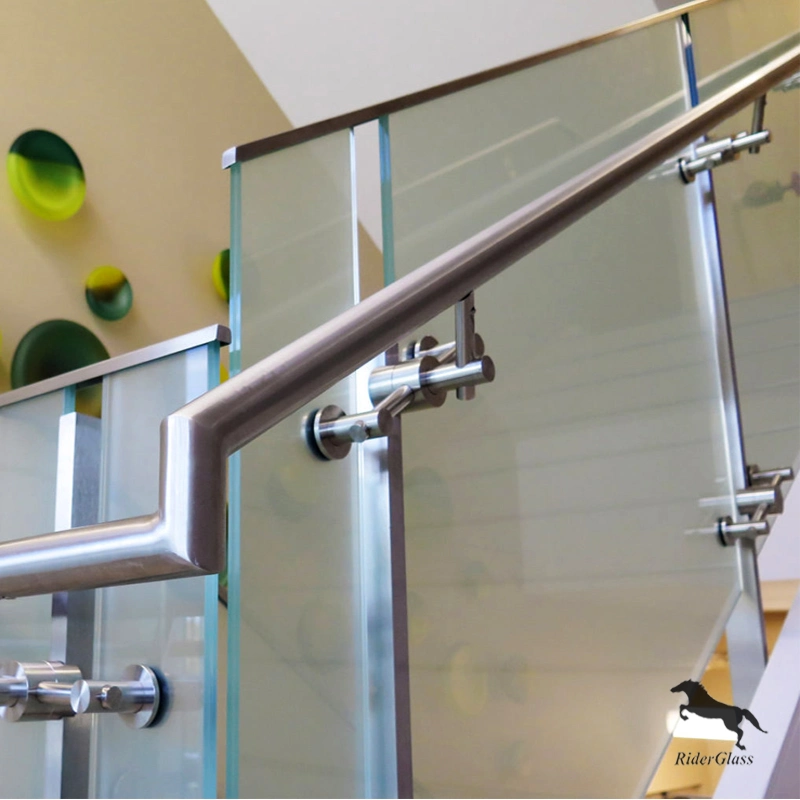 6mm-10mm Frameless Indoor/Outdoor Tempered Glass Stair Glass Railings for Building